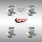 Service Caster 4 Inch Stainless Steel Nylon Caster Set with Roll Bearings 4 Brake 2 Swivel Lock SCC-SS30S420-NYR-TLB-BSL-2-TLB-2 - alternate 1